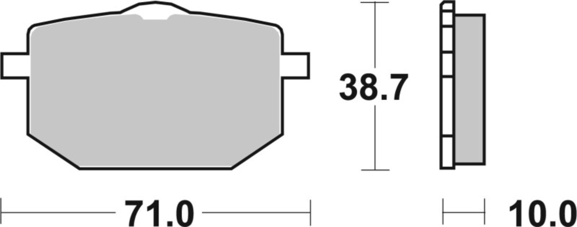 Picture of Brembo 90-93 Moto-Guzzi NTX 750cc Sinter Brake Pad - Front