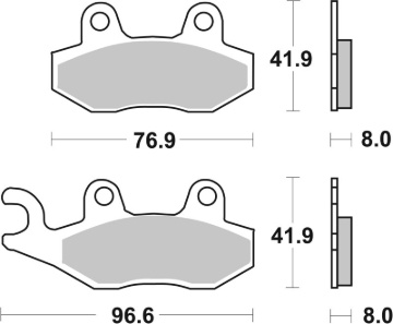 Picture of Brembo 95-99 Cagiva Canyon 600cc Sinter Brake Pad - Front