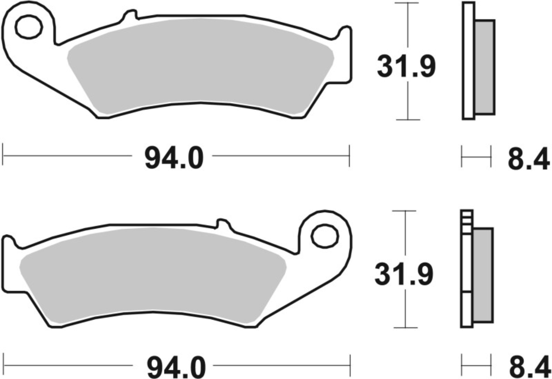 Picture of Brembo 90-96 Honda RVF RR (NC35) 400cc Brake Pad - Rear