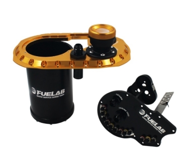 Picture of Fuelab Quick Service Surge Tank 2.0 w/No Lift Pump & No Surge Pump - Gold