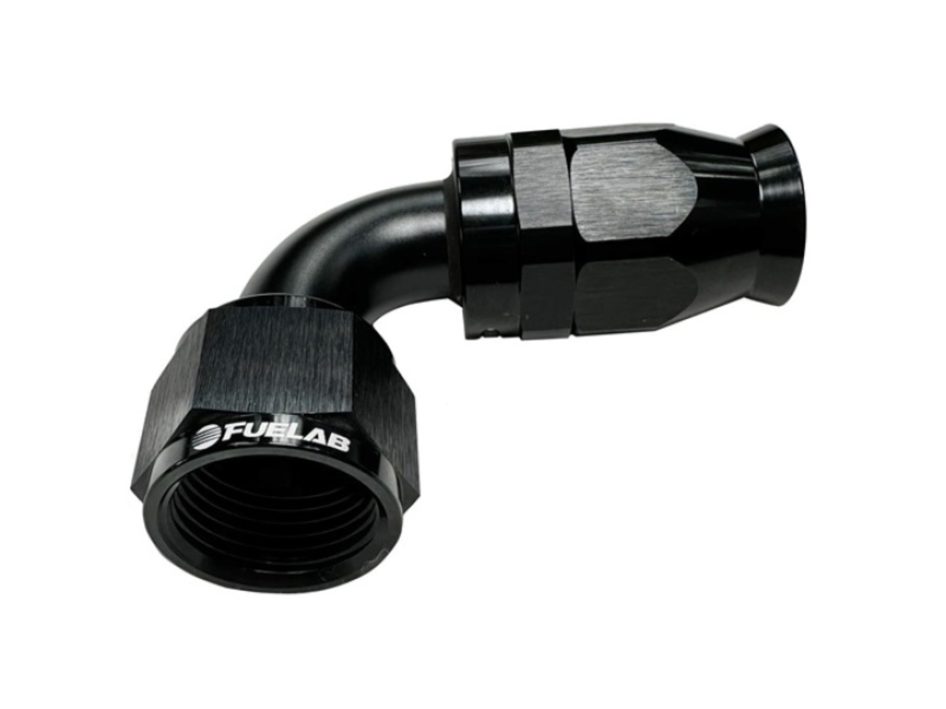 Picture of Fuelab PTFE Swivel Hose End Fitting - 90 Degree - 12AN