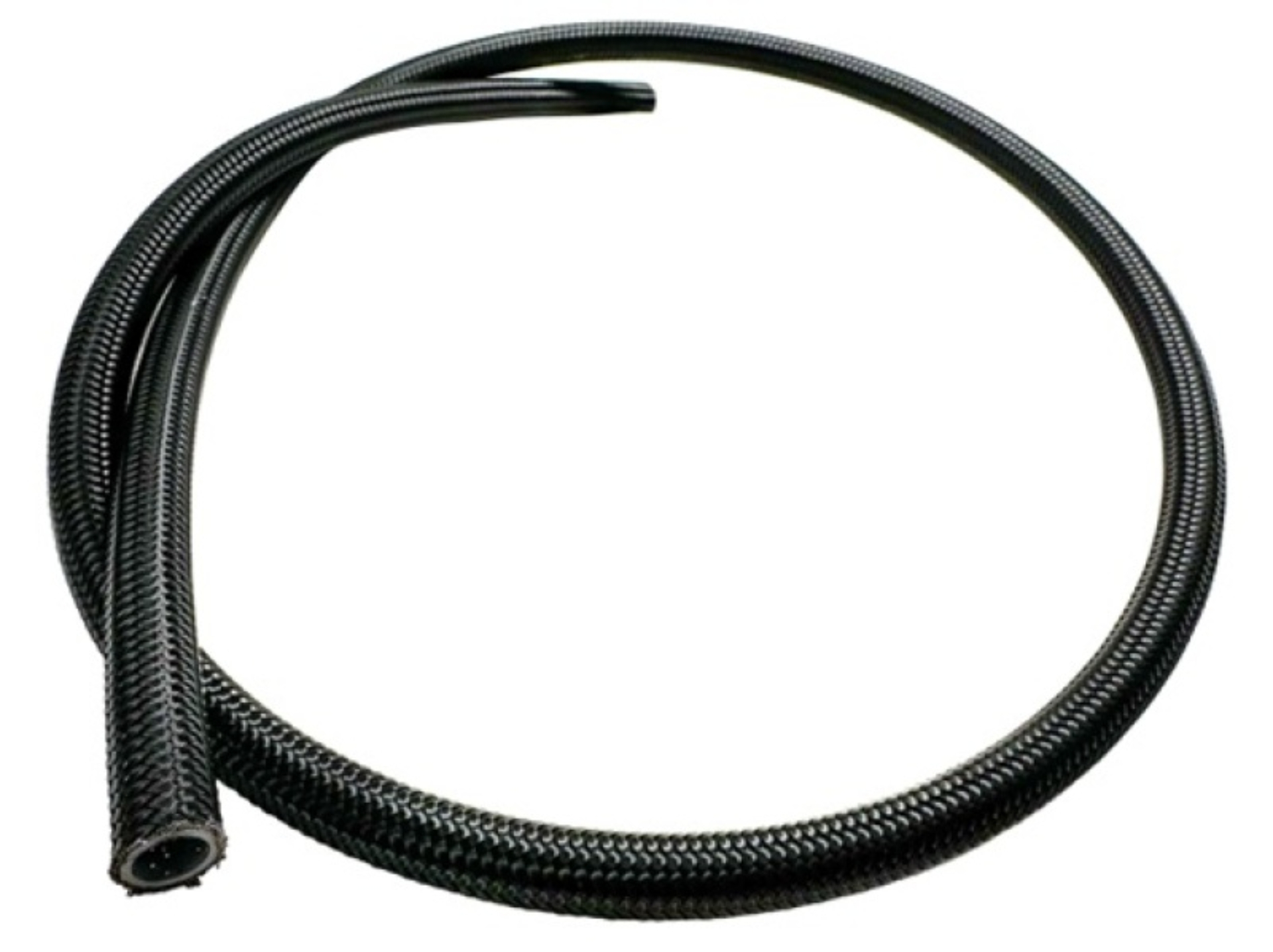 Picture of Fuelab Black Nylon Stainless Steel Braided PTFE Hose - 12AN - 20ft