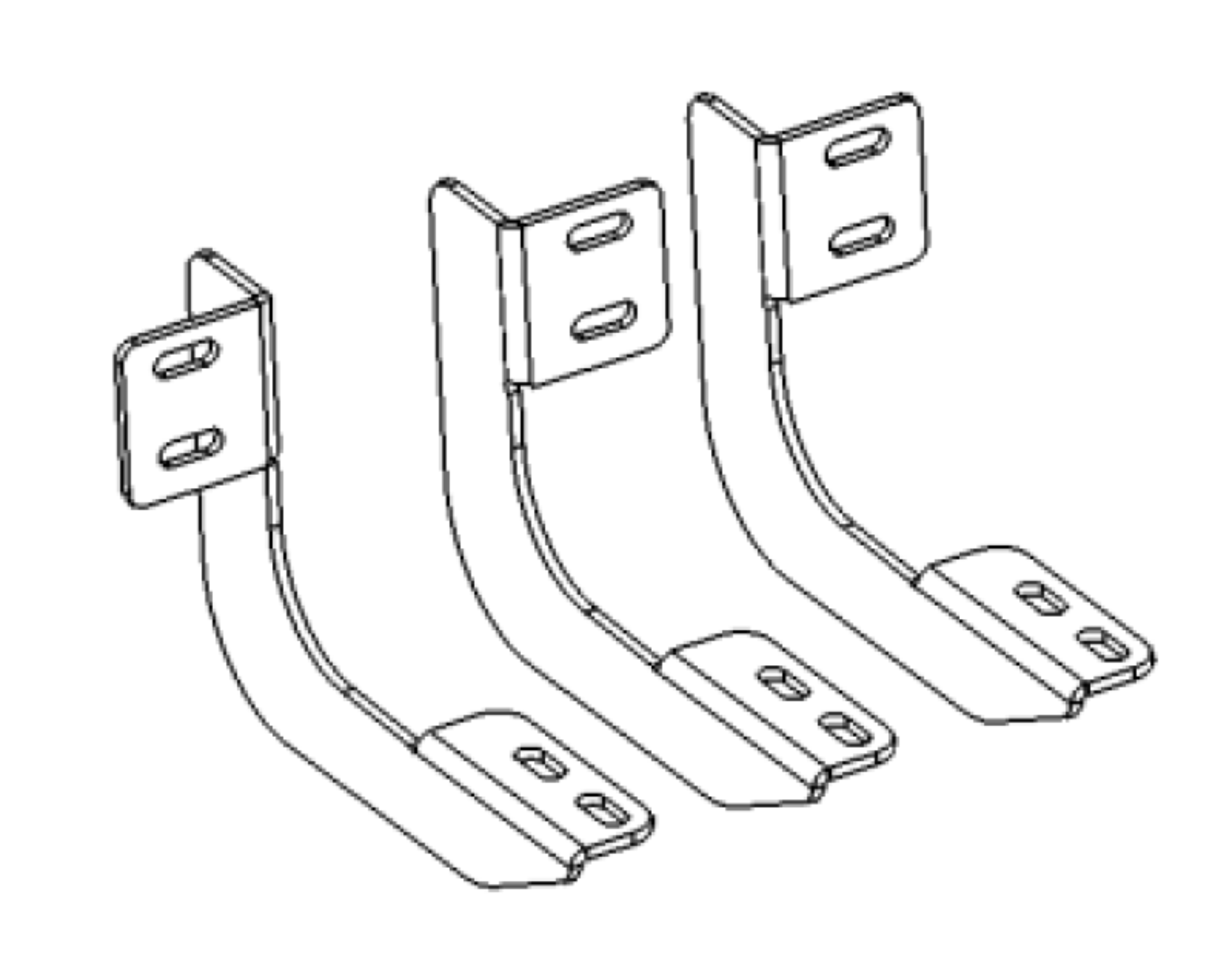Picture of Go Rhino Brackets for V-Series V3, RB10 Slim/RB20 Slim and RB30 Running Boards