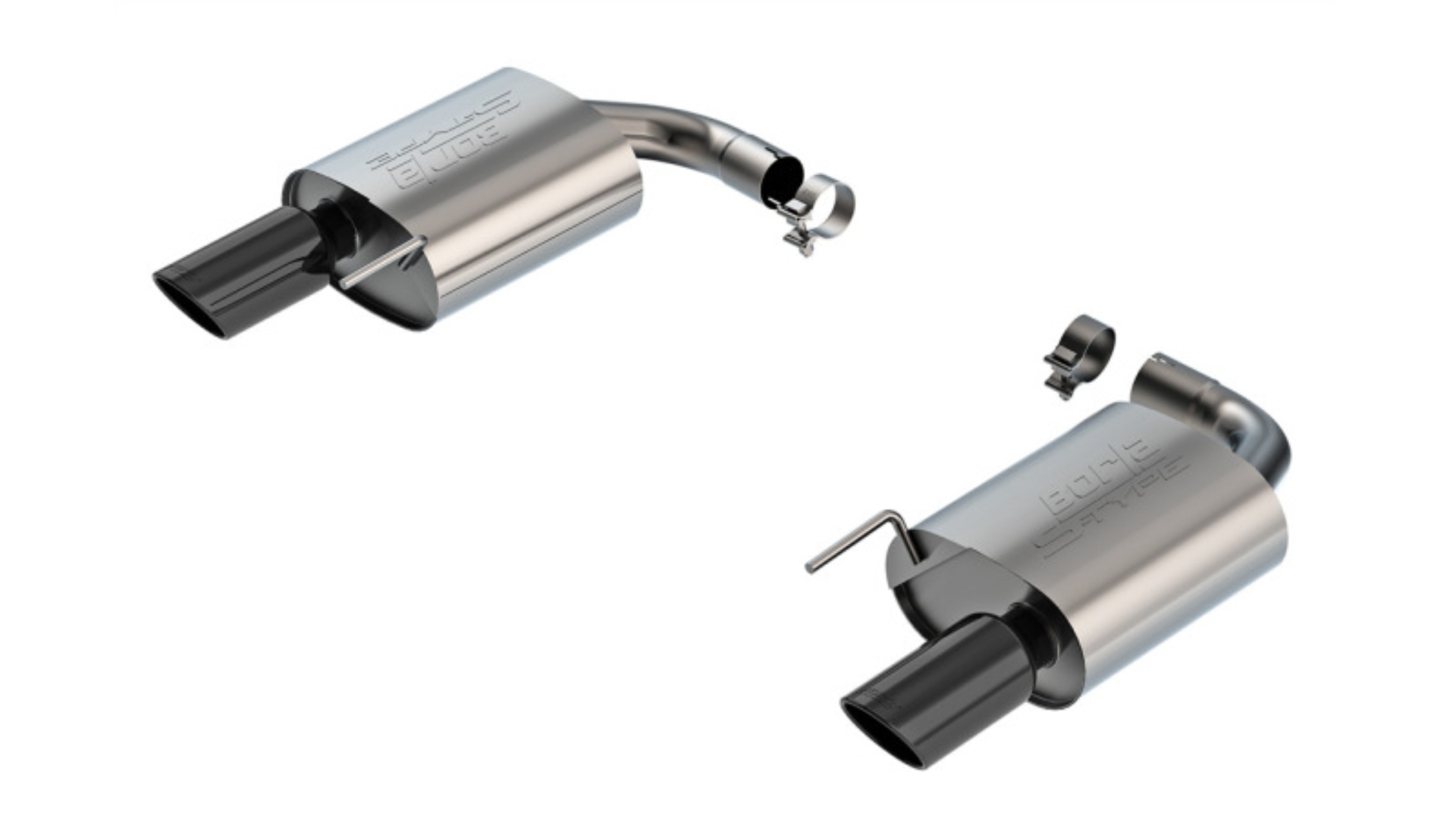 Picture of Borla 2024-2025 Ford Mustang Eco Boost 2.3L S-Type Axle Back Exhaust w/ Black Chrome Tips