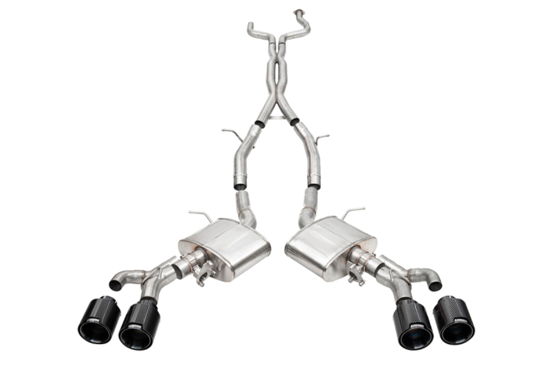 Picture of Corsa 22-25 Cadillac CT4 V Blackwing 3in Active Valve Cat-Back - 4.5in Carbon Fiber Black Tip