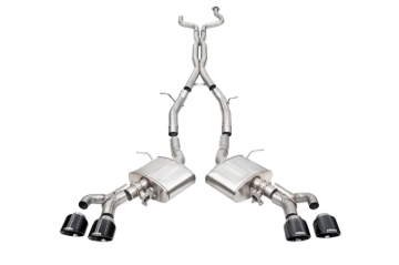 Picture of Corsa 22-25 Cadillac CT4 V Blackwing 3in Active Valve Cat-Back - 4.5in Black Tip