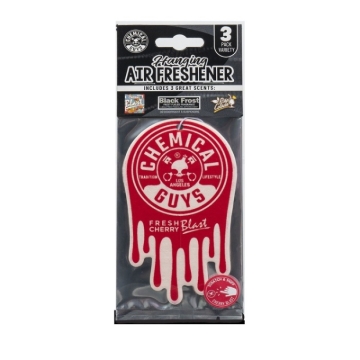 Picture of Chemical Guys Hanging Air Freshener 3-Pack Variety - Black Frost, Cherry Blast, Pina Colada
