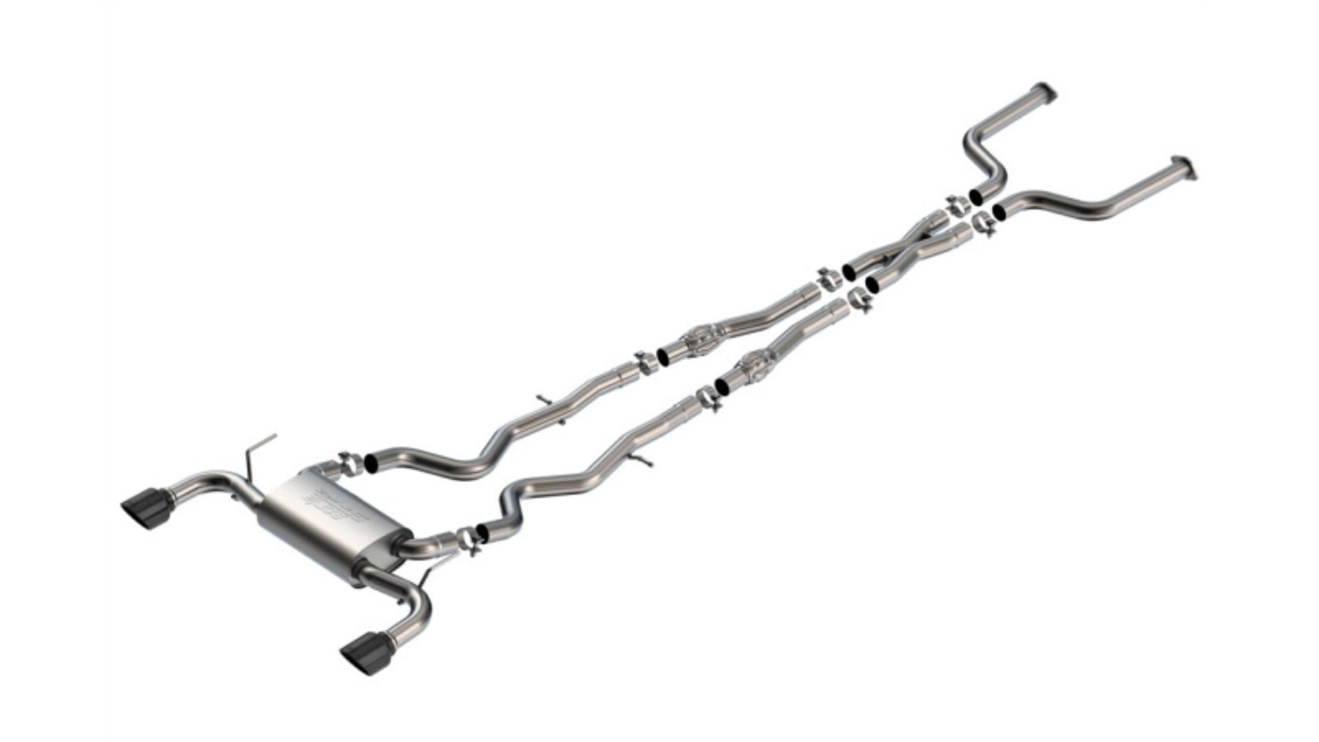 Picture of Borla 16-24 Infinity Q50 (Auto V6) S Type Cat Back - Black Chrome Tip