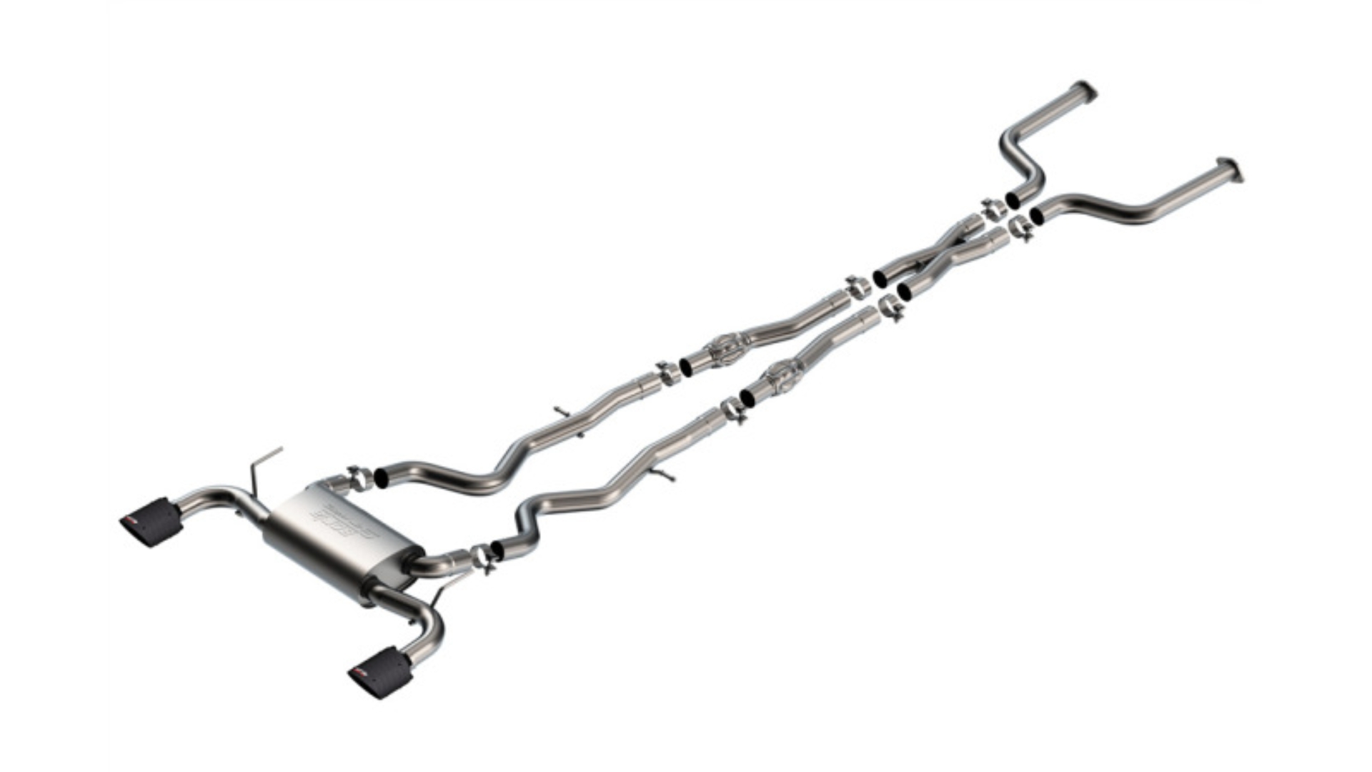 Picture of Borla 16-24 Infinity Q50 (Auto V6) S Type Cat Back - Carbon Fiber Black Anodized Tip