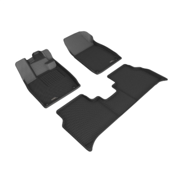 Picture of 3D MAXpider 22-24 Audi Q4 E-TRON / 22-24 Audi Q4 E-TRON Sportba Kagu 1st & 2nd Row Floormats - Black