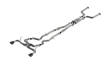 Picture of Borla 16-24 Infinity Q50 (Auto V6) ATAK Cat Back - 4.5in Black Chrome Tip