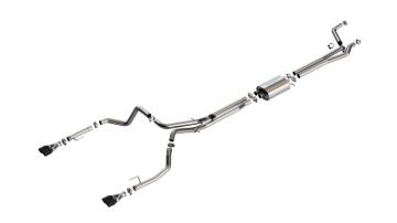 Picture of Borla 24-25 Chevy Silverado 1500 (6.2L V8) S-Type Cat Back - 3.5in Black Chrome Tips
