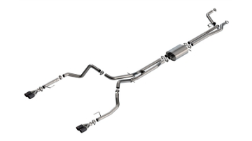 Picture of Borla 24-25 Chevy Silverado 1500 (6.2L V8) S-Type Cat Back - 3.5in Carbon Fiber Black Anodized Tips