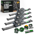 Picture of Rhino USA Retractable Ratchet Straps (2Pk 1Inx10Ft) Gray