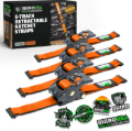 Picture of Rhino USA Retractable Ratchet Straps (2Pk 1Inx10Ft) Orange