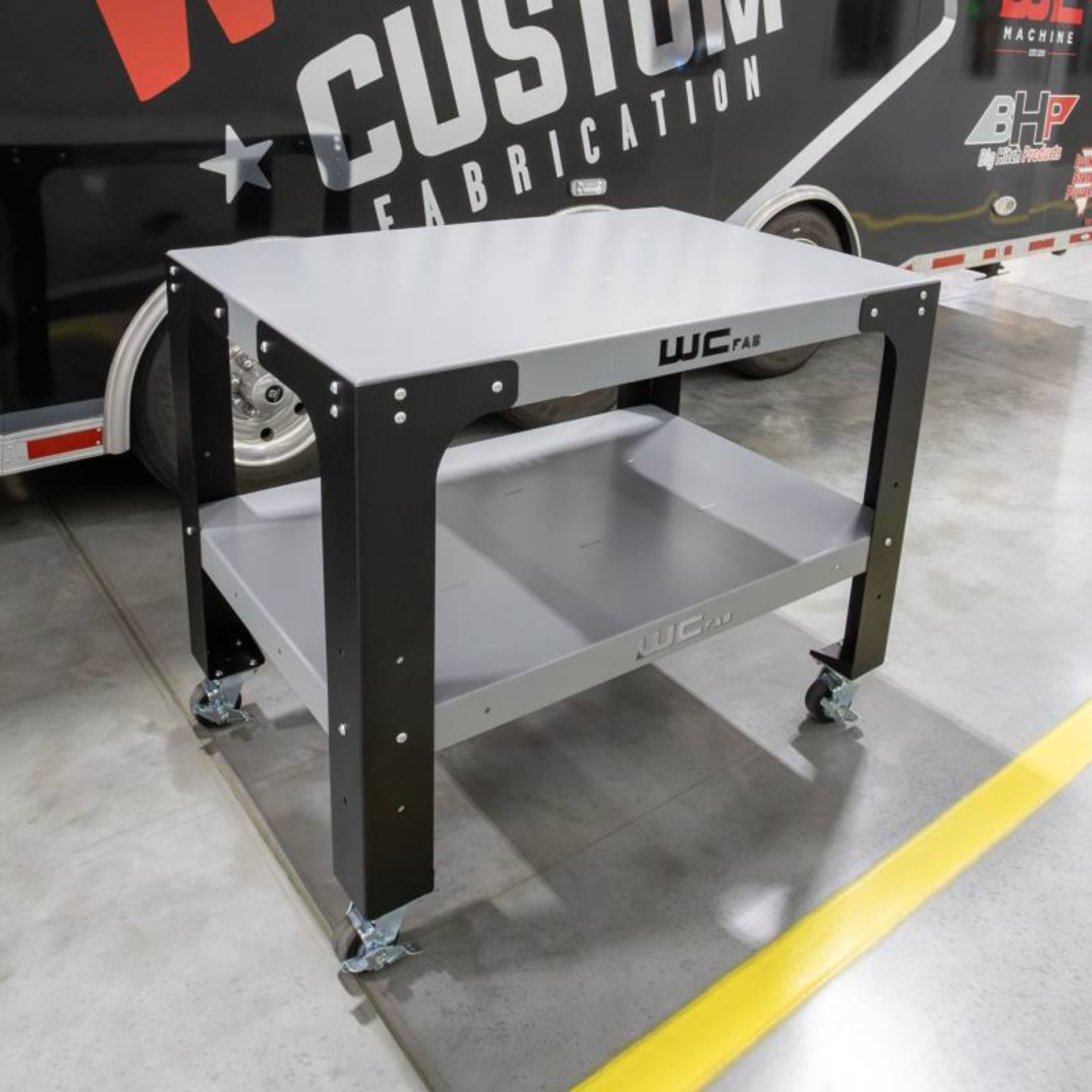 Picture of Wehrli Modular Steel Work Bench Top/Shelf Kit, 32in. x 48in. x .120in. Thick, BOTH Grey