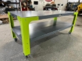 Picture of Wehrli Modular Steel Work Bench Leg Kit, 34in. Tall x .120in. Thick, Blueberry Frost