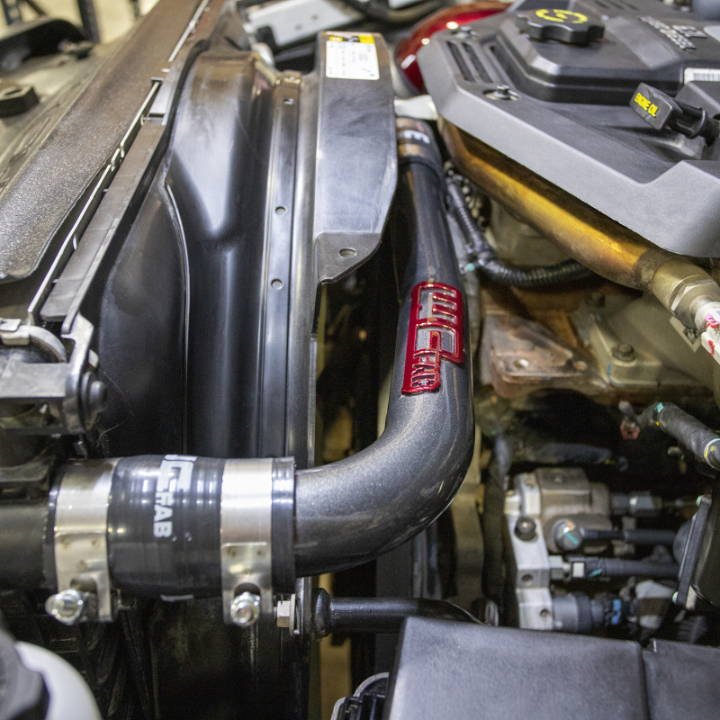 Picture of Wehrli 10-18 Dodge 6.7L Cummins (Non 13-15 w/Dual Rads/Twin CP3) Upper Coolant Pipe - Gun Metal