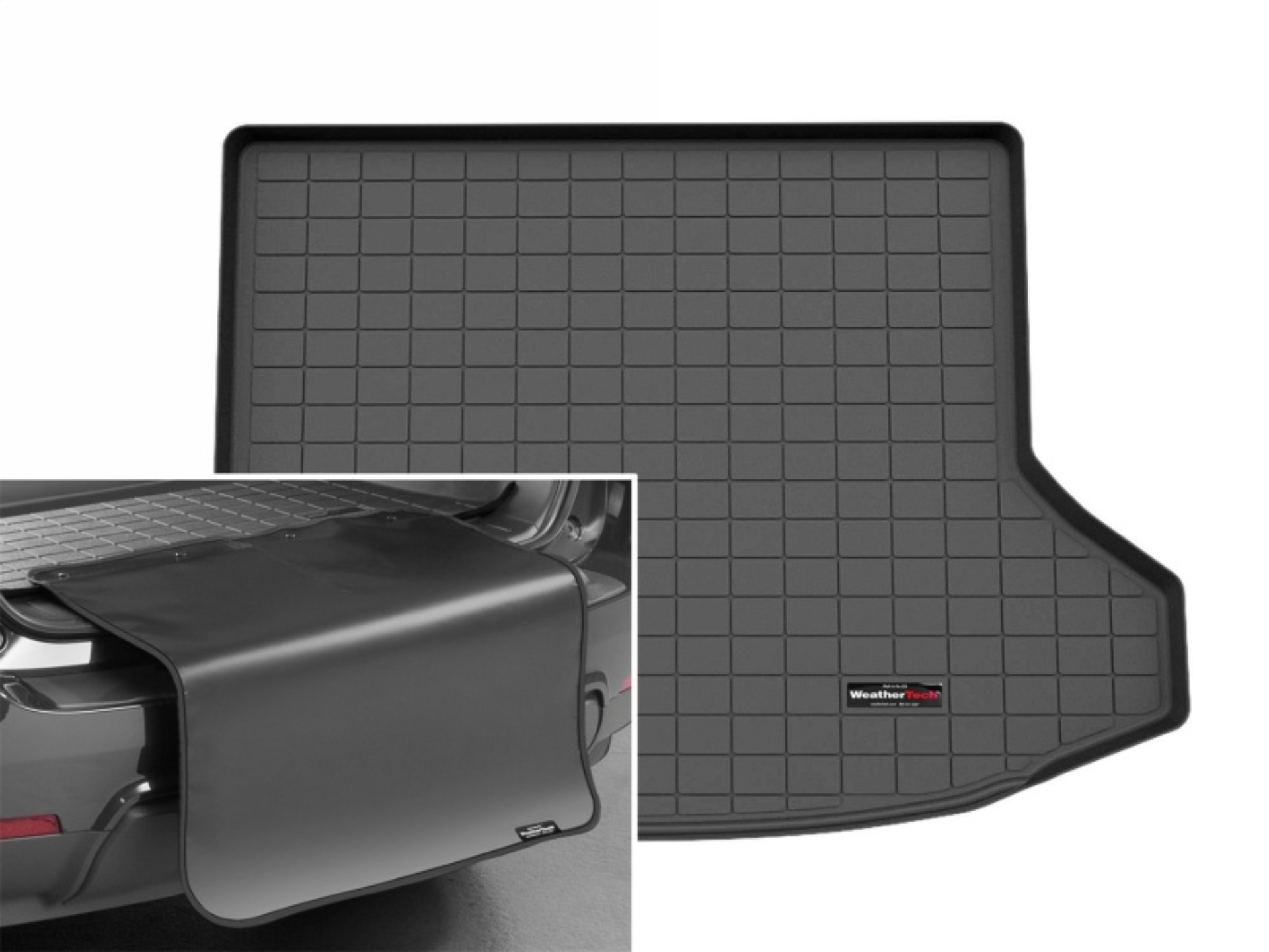 Picture of WeatherTech 2025 Chevrolet Equinox Cargo Liner w/Bumper Protector - Black