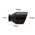 Picture of Mishimoto 15-23 Dodge Charger/Challenger Muffler Tip Pair - 5in - Black