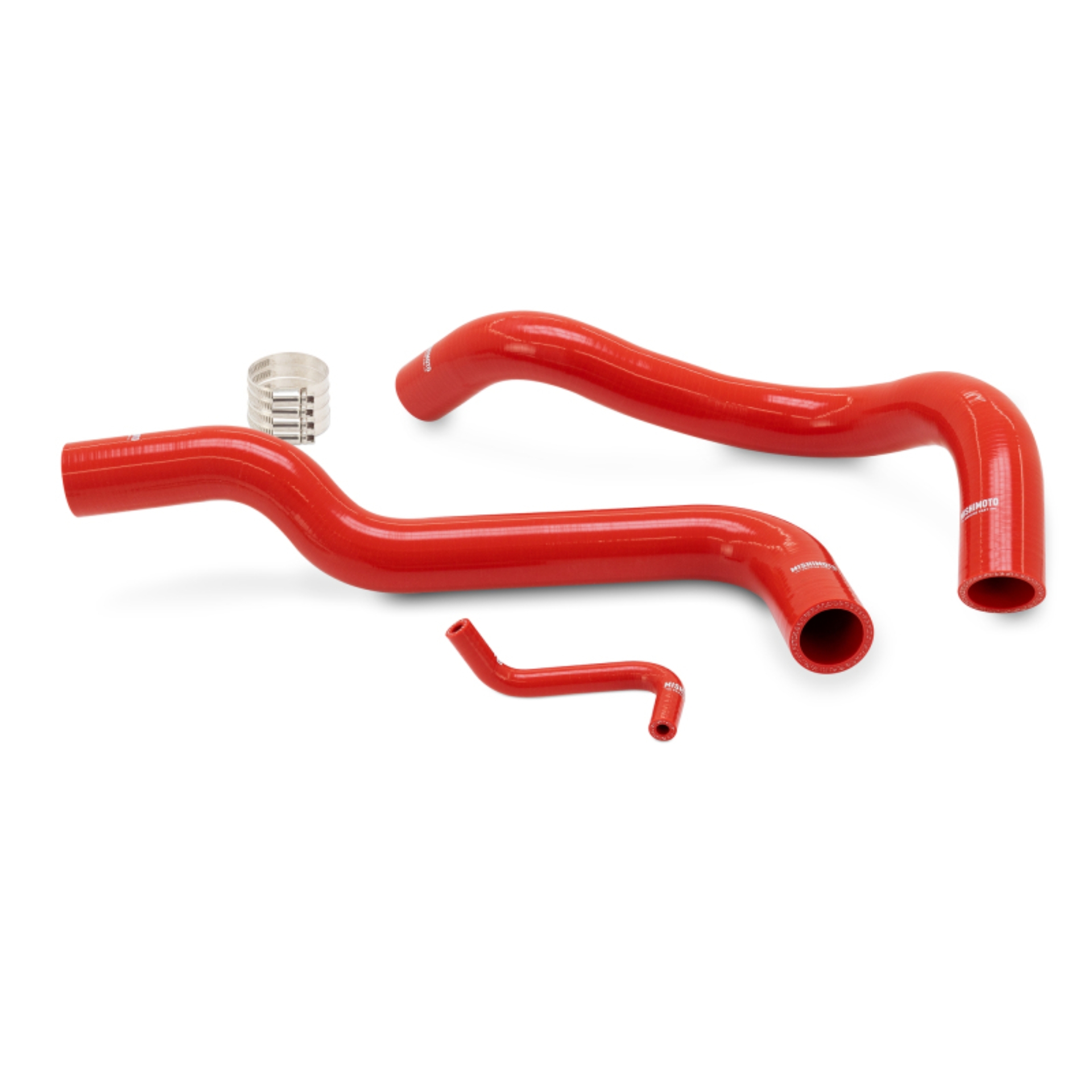 Picture of Mishimoto 05-15 Toyota Tacoma 2.7L Silicone Coolant Hose Kit - Red