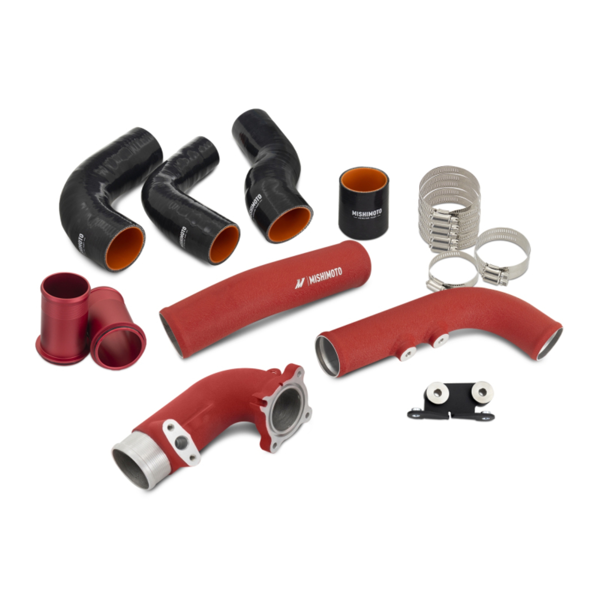 Picture of Mishimoto 2023+ Toyota GR Corolla Intercooler Pipe Kit - Wrinkle Red