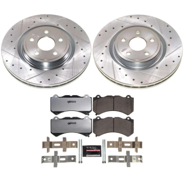 Picture of Power Stop 21-24 Dodge Durango / 2021 Jeep Grand Cherokee Front Z26 Street Warrior Brake Kit