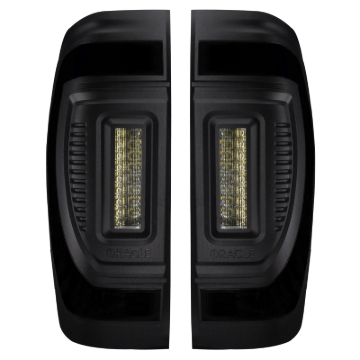 Picture of Oracle 19-23 GMC Sierra Black Series Flush Style LED Tail Lights - Factory Halogen