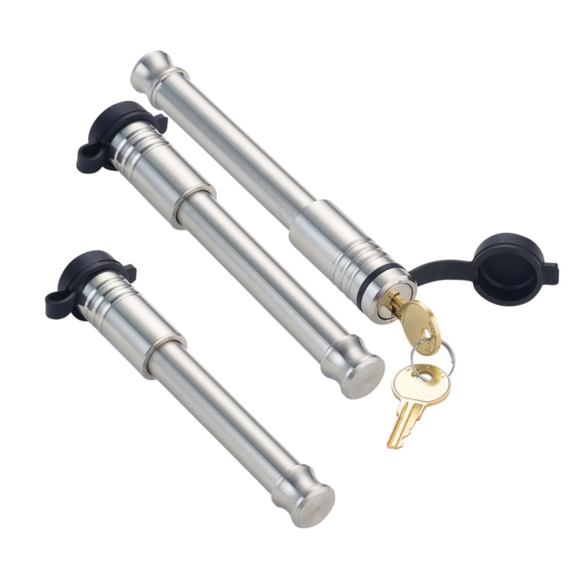 Picture of Gen-Y InfiniteRule (2) 5/8in x 3-5/8in Hitch Locks (1) 5/8in x 3-1/8in 2.5in Receiver Lock w/6 Keys