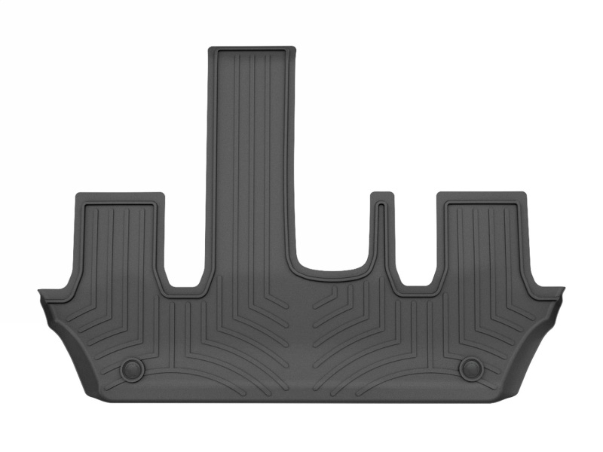 Picture of WeatherTech 2025+ Infiniti QX80/Nissan Armada 2nd Row Bucket Seats w/ Mini Console FloorLiner- Black