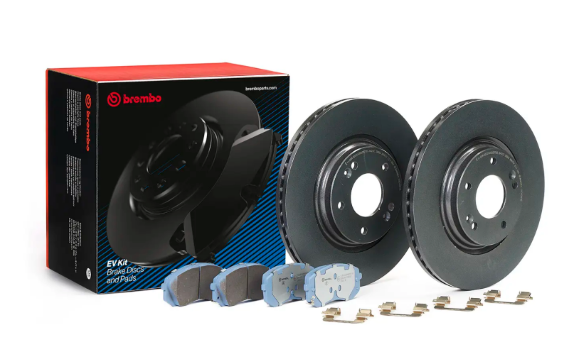 Picture of Brembo OE 2017+ Hyundai Kona (OS, OSE, OSI)/16-22 KIA Niro I (DE) EV Brake Kit - Front