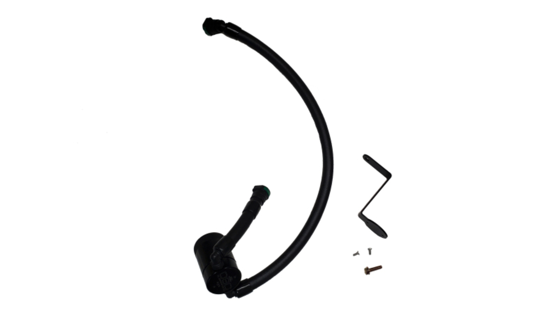 Picture of J&L 24+ Ford Mustang 5.0L (w/ Whipple Supercharger) Oil Separator - 3.0 CCV Side Black Anodized