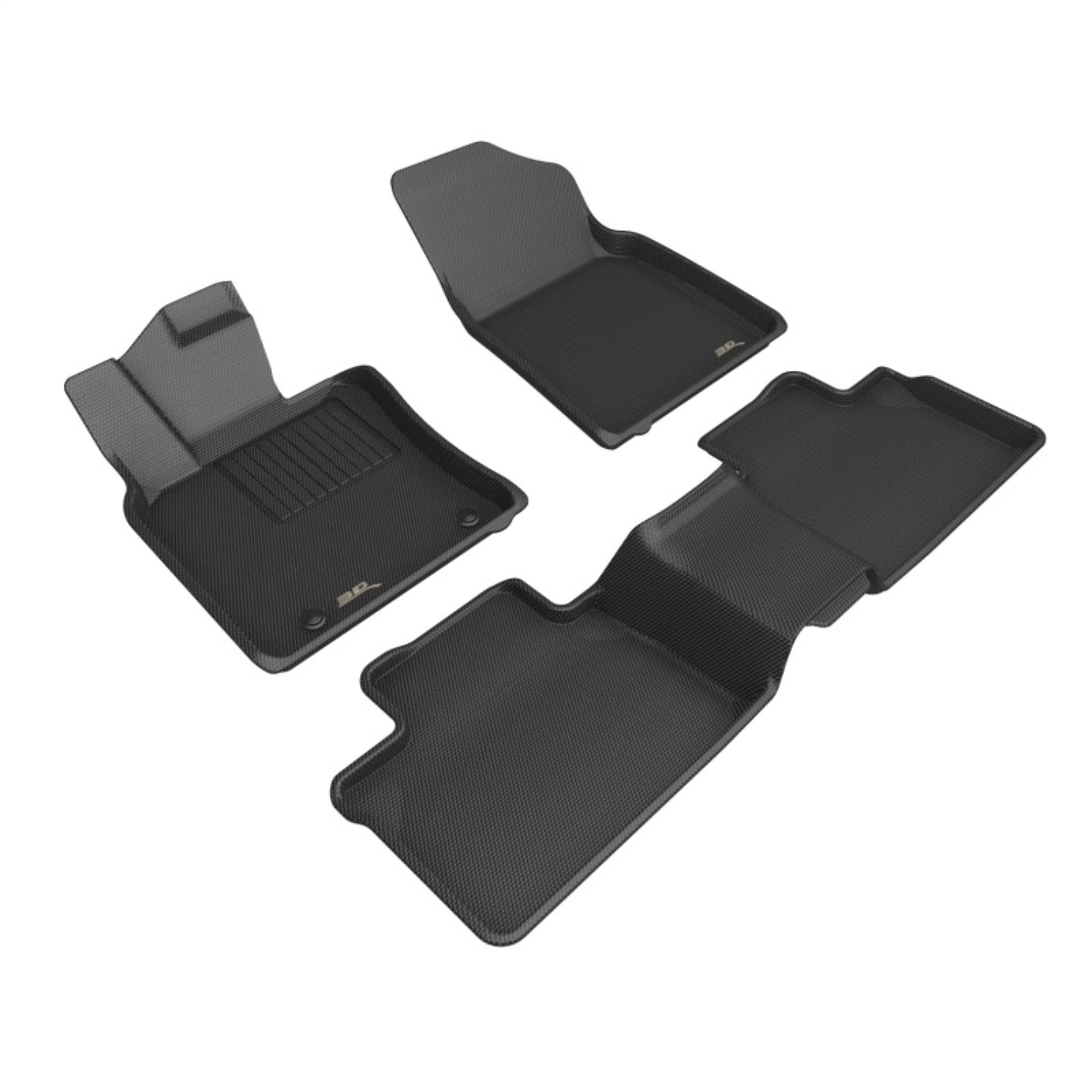 Picture of 3D MAXpider 2025+ Toyota Camry Kagu 1st & 2nd Row Floormats - Black