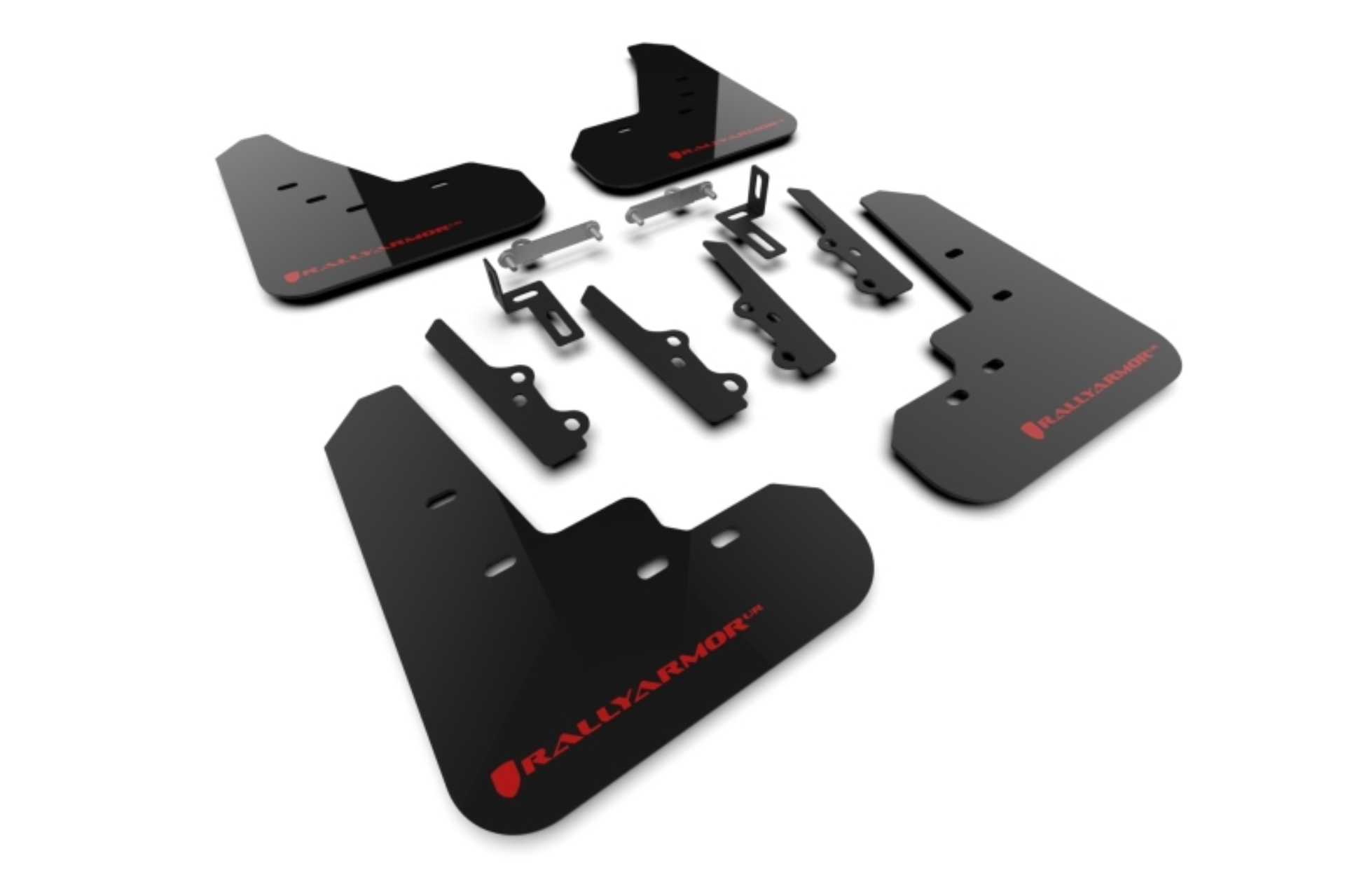 Picture of Rally Armor 25-26 Kia K4 Sedan Black Mud Flap Red Logo
