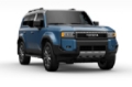 Picture of Rally Armor 22-26 Toyota Land Cruiser Black UR Mud Flap Metallic Black Logo