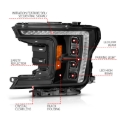 Picture of ANZO 18-20 Ford F-150 (w/Factory Halogen) Z-Series Full LED Proj Headlights Init/SeqSig - Pair