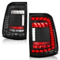 Picture of ANZO 19-24 RAM 1500 (Factory Halogen Models) Full LED Tail Lights SeqSig Black - Pair