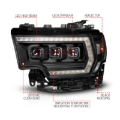 Picture of ANZO 19-24 RAM 2500/3500 Z-Series Full LED Proj Headlights DRL/Init/SeqSig - Driver Side ONLY