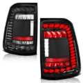 Picture of ANZO 19-24 RAM 1500 (Factory Halogen Models) Full LED Tail Lights SeqSig Black - Pair