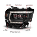 Picture of ANZO 19-24 RAM 2500/3500 Z-Series Full LED Proj Headlights DRL/Init/SeqSig - Pass. Side ONLY