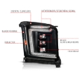 Picture of ANZO 15-20 GMC Yukon (Incl XL - Factory Halogen Models) Full LED Proj Headlights Black - Pass. Side