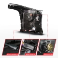 Picture of ANZO 15-20 GMC Yukon (Incl XL - Factory Halogen Models) Full LED Proj Headlights Black - Pass. Side