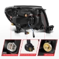 Picture of ANZO 05-11 Toyota Tacoma Full LED Projector Headlights White DRL/Init/SeqSig Black - Pair