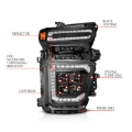 Picture of ANZO Z-Series 20-23 Chevy Silverado 2500/3500 Z-Series Full LED Proj Headlights Black - Pass. Side