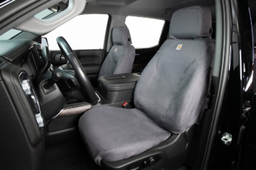 Picture of Covercraft 22-23 Ford Bronco Carhartt SeatSaver Custom Second Row Seat Covers - Gravel