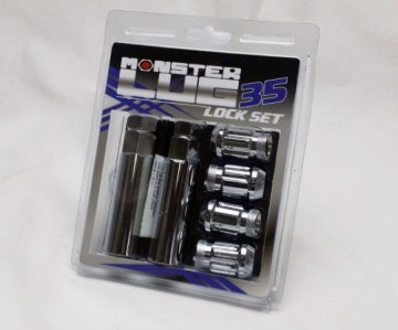 Picture of Wheel Mate Monster 35 Lock Set - Chrome 1/2in