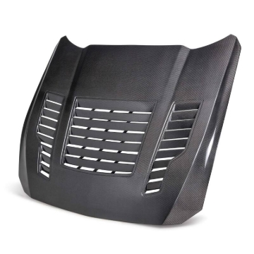 Picture of Anderson Composites 2024 Ford Mustang Type-GT4 Double-Sided Carbon Fiber Hood