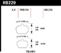 Picture of Hawk70-73 Triumph Stag Blue 9012 Race Front Brake Pads