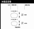 Picture of Hawk70-73 Triumph Stag Blue 9012 Race Front Brake Pads