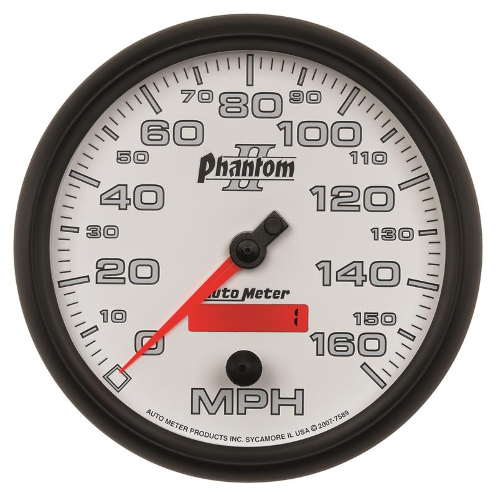 Picture of Autometer Phantom II 5in Electrical Programmable Speedometer 150MPH